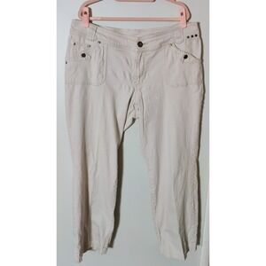 Venezia Jeans Women's Beige Tan Straight Leg Jeans , Plus Size 18